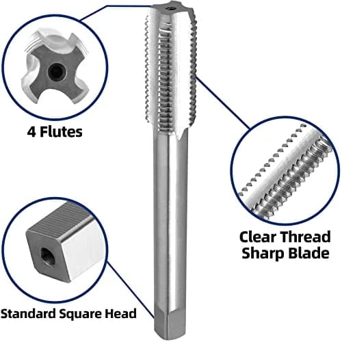 Burkit 3/4"-16 UNF Left Hand Tap and Die Set | High-Speed Steel Tap, Alloy Steel Die thumbnail 4