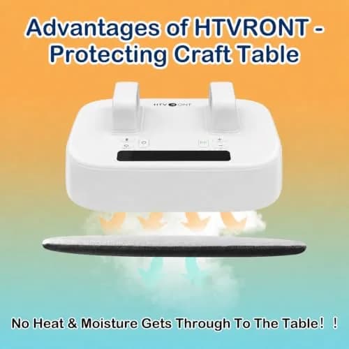 HTVRONT Heat Press Mat 11.5"x11.5" | Double-Sided Flame Retardant Craft Pad thumbnail 4