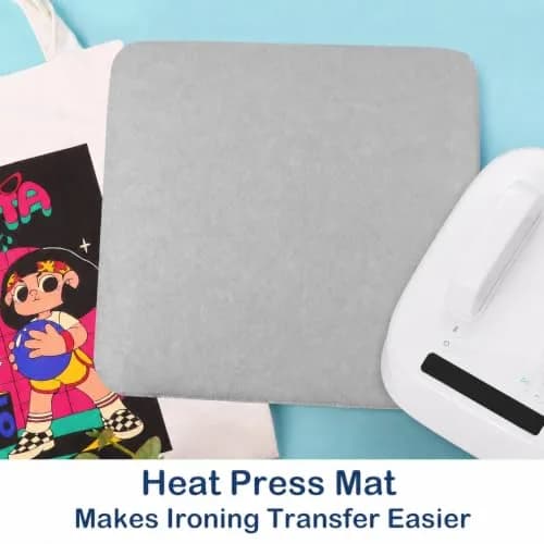 HTVRONT Heat Press Mat 11.5"x11.5" | Double-Sided Flame Retardant Craft Pad thumbnail 5