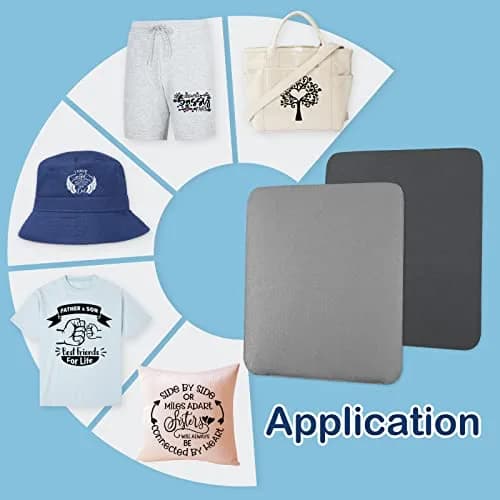 HTVRONT Heat Press Mat 11.5"x11.5" | Double-Sided Flame Retardant Craft Pad thumbnail 7