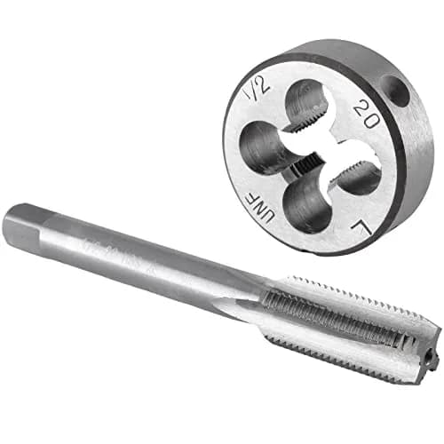 Burkit 1/2"-20 UNF Left Hand Tap and Die Set, 3.3 oz | Thread Cutting & Repair Tool thumbnail 1