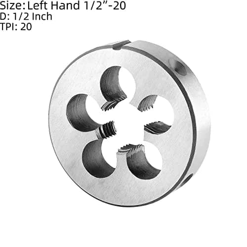 Burkit 1/2"-20 UNF Left Hand Tap and Die Set, 3.3 oz | Thread Cutting & Repair Tool thumbnail 3