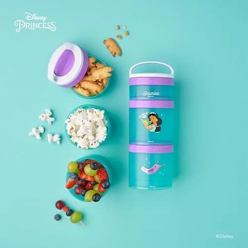 Whiskware Disney Princess Aladdin Stackable Snack Containers 3-Pack | BPA-Free & Dishwasher Safe thumbnail 6