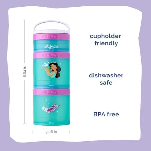 Whiskware Disney Princess Aladdin Stackable Snack Containers 3-Pack | BPA-Free & Dishwasher Safe thumbnail 2