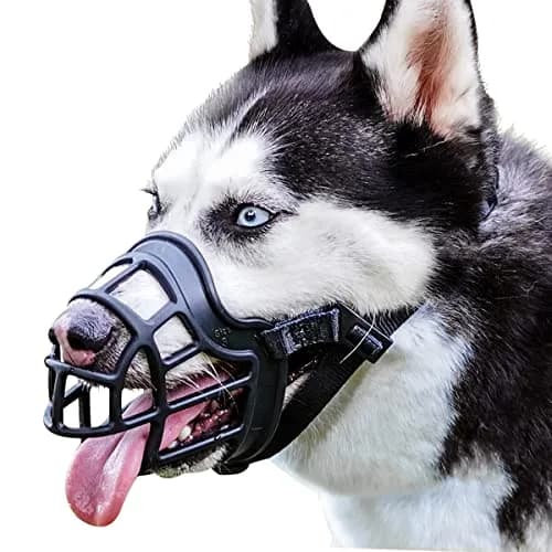 BARKLESS Dog Muzzle Basket Anti Biting Chewing Medium Large | All-round Snout Protection thumbnail 1