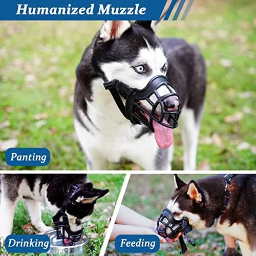 BARKLESS Dog Muzzle Basket Anti Biting Chewing Medium Large | All-round Snout Protection thumbnail 7