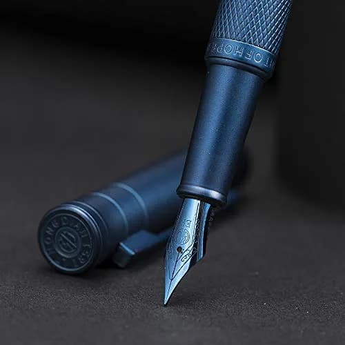 Asvine 1851 Dark Blue Forest Fountain Pen Medium Nib 13.8cm (5.43in) | Smooth Ink Flow for Students thumbnail 5