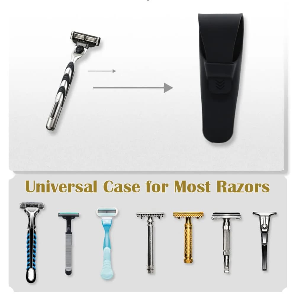 JCSMARTEC Silicone Razor Case 3-Pack | Portable Waterproof Travel Shaver Cover Bag Protector - view 7
