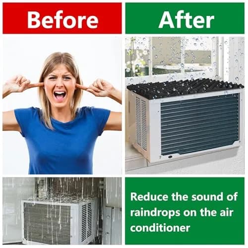 LFUTARI Magnetic Air Conditioner Drip Cushion, 23.6"x16.9" Window AC Rain Cover | Prevents Water Dripping Indoors thumbnail 5