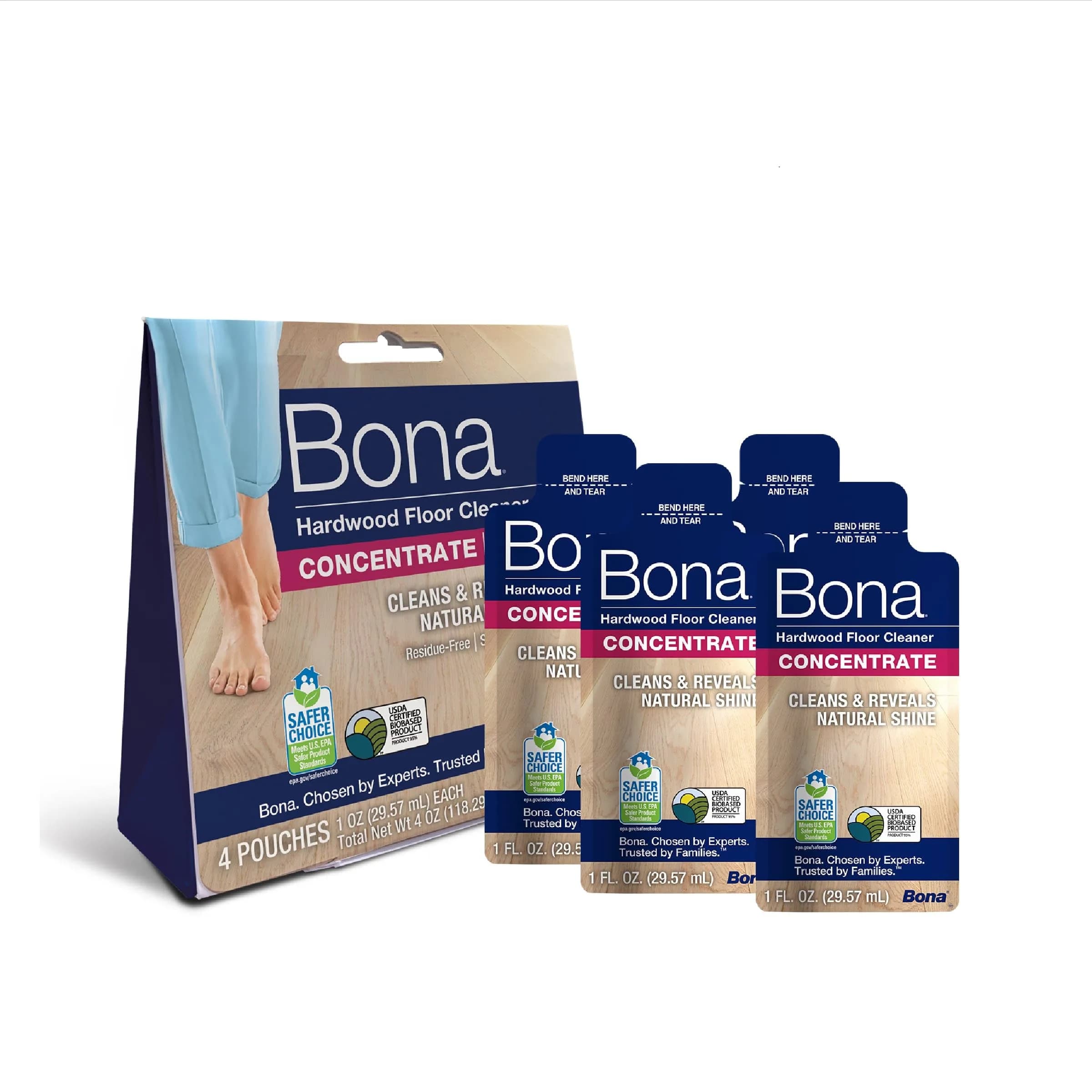 Bona Hardwood Floor Cleaner Concentrate 25ml (0.811 Fl Oz) | Residue-Free Cleaning for Wood Floors