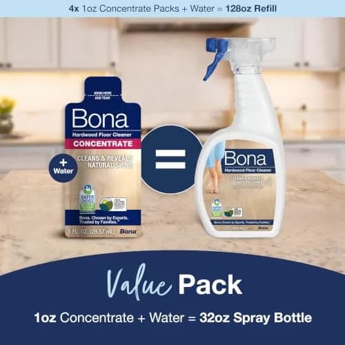 Bona Hardwood Floor Cleaner Concentrate 25ml (0.811 Fl Oz) | Residue-Free Cleaning for Wood Floors thumbnail 8