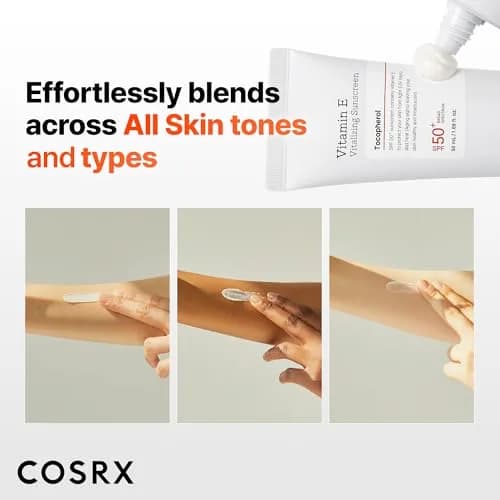 COSRX Vitamin E Sunscreen SPF 50 | Natural Glow, Oily Skin, 1.69 fl oz thumbnail 5