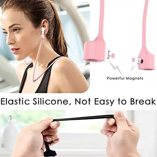 Mooyavia Ultra Strong Magnetic Anti-Lost Strap for AirPods Pro - 5 Color | Magnetic Silicone Neck Lanyard thumbnail 4