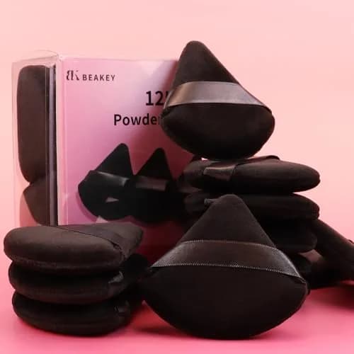 BEAKEY Powder Puff 12pcs Face Triangle Powder Puffs for Loose & Foundation | Precise, Soft & Reusable thumbnail 7