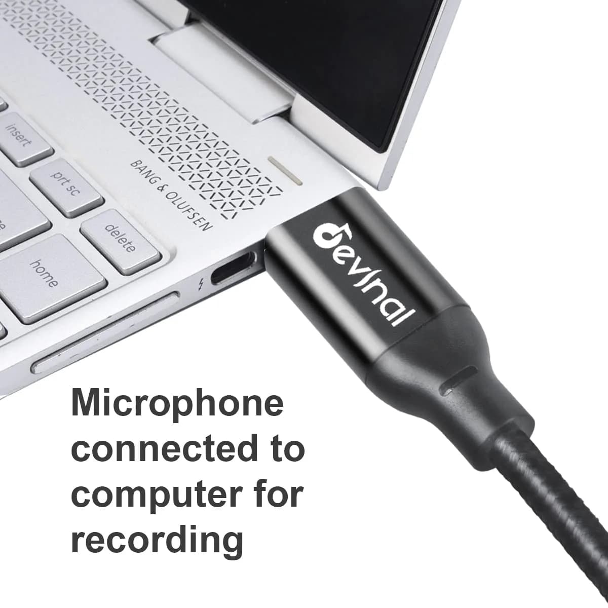 Devinal XLR to USB C Cable 3.05m (10 FT) | High Fidelity Digital Audio Recording - view 3