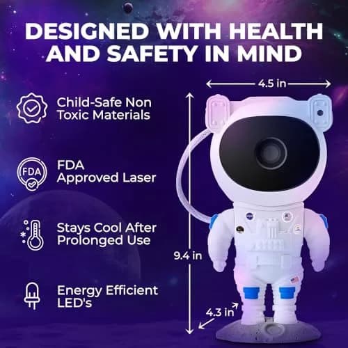 Mind-Glowing Astronaut Galaxy Projector 1.61 kg (3.55 lb) | Remote, Timer, 9 Modes thumbnail 6