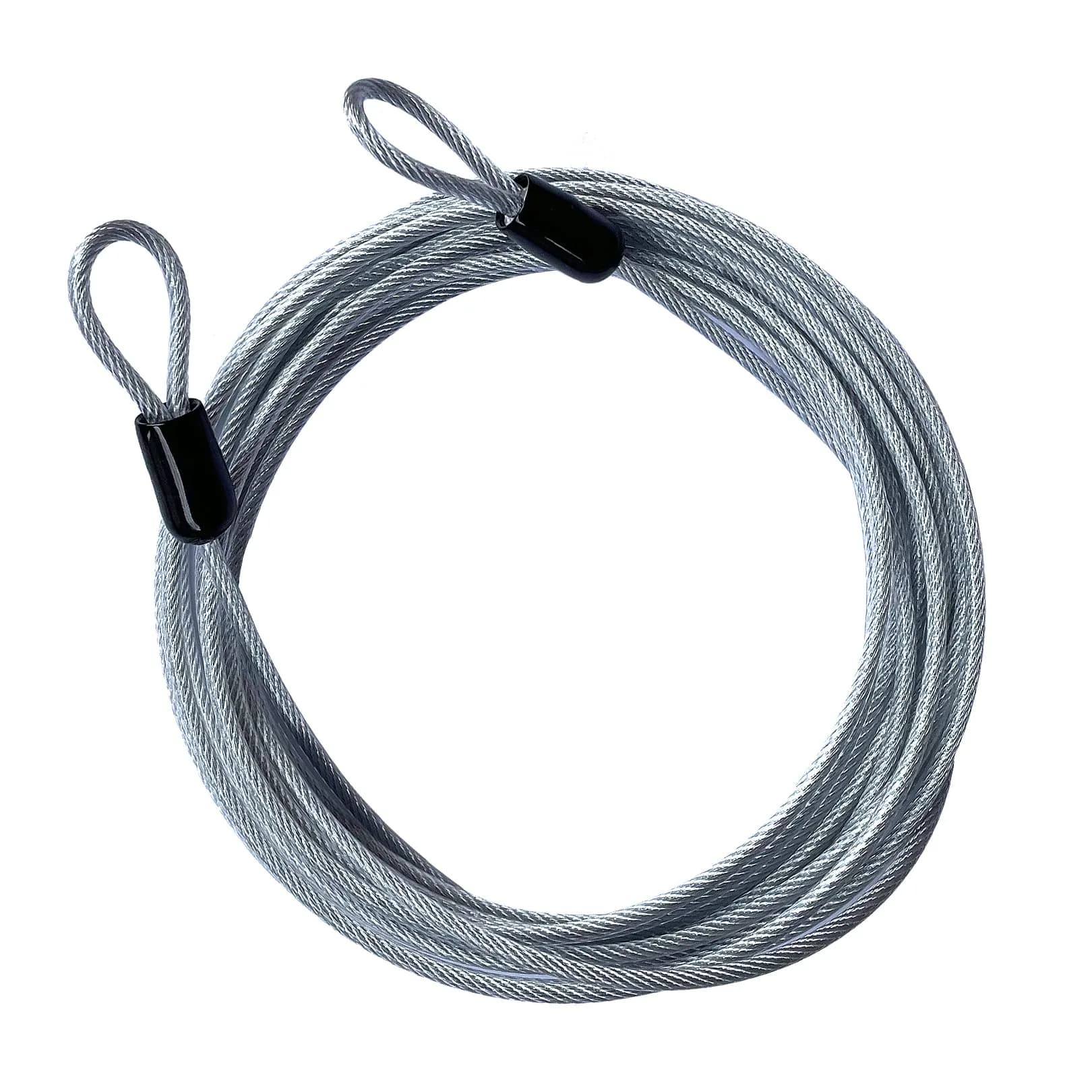 GOMRQING 15FT (4.57m) Security Cable Lock | Braided Steel Coated for Travel & Luggage
