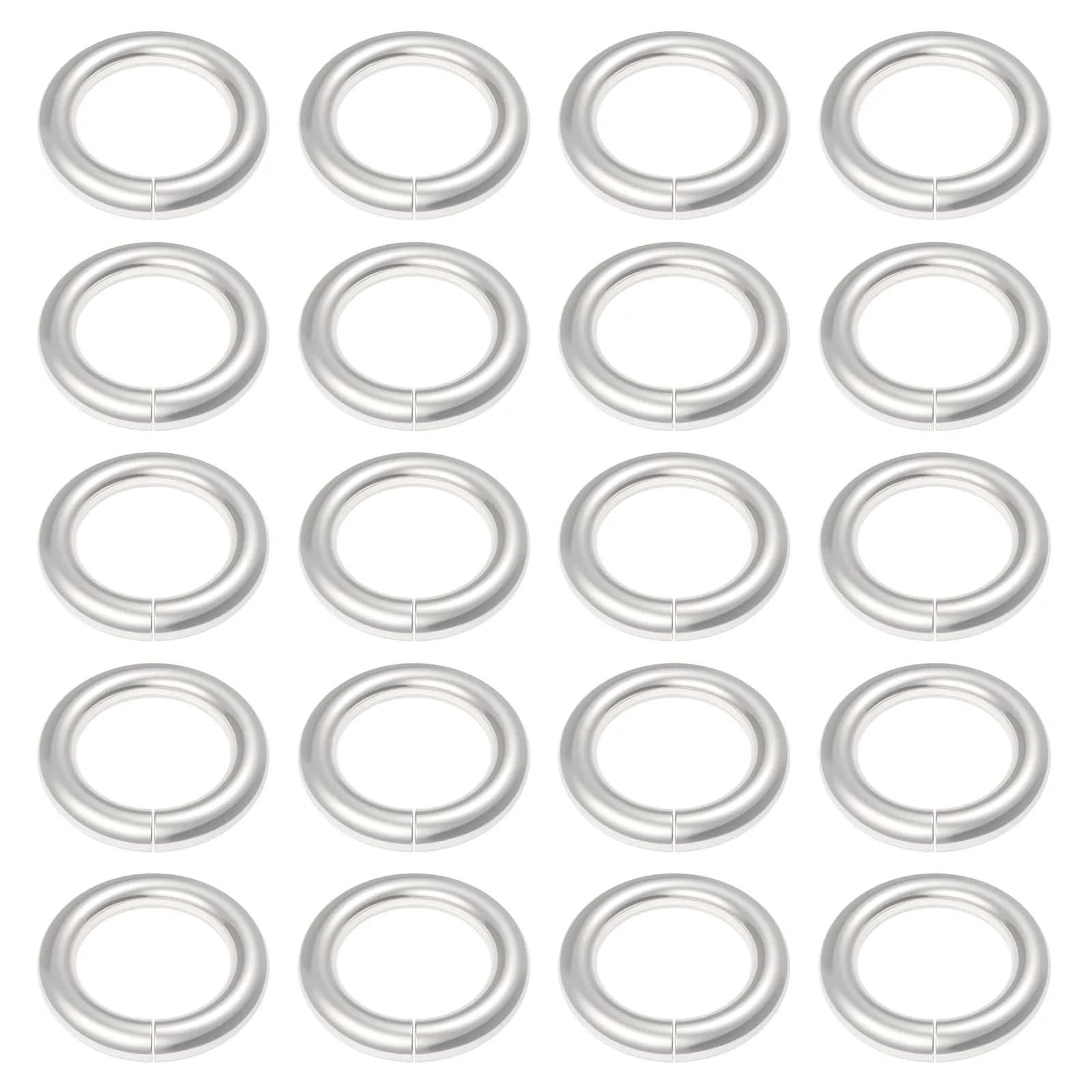 Uniclife 6 mm Metal Split Jump Rings 500 PCS | Durable Jewelry Connectors for DIY Crafts — Single Loops / 4 mm, 1000 Pcs