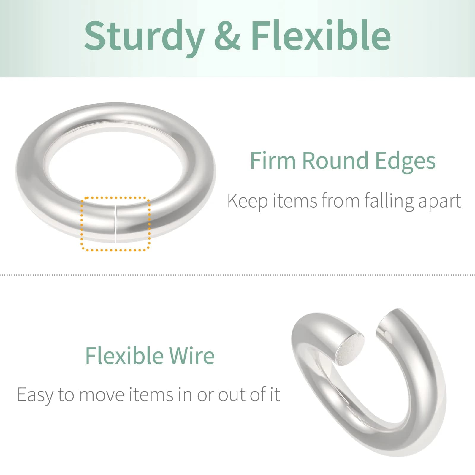 Uniclife Jewelry Findings 4 mm Silver Jump Rings | 1000 Pack for DIY Jewelry & Crafts thumbnail 5