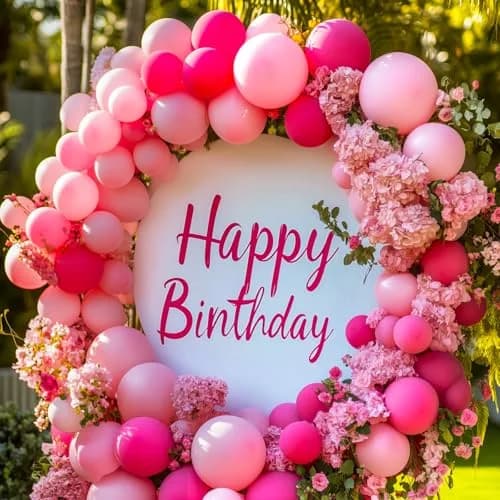 RUBFAC Hot Pink Balloon Arch Kit 129pcs | Assorted Colors for Party Decorations thumbnail 5