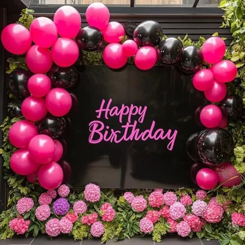 RUBFAC Hot Pink Balloon Arch Kit 129pcs | Assorted Colors for Party Decorations thumbnail 7
