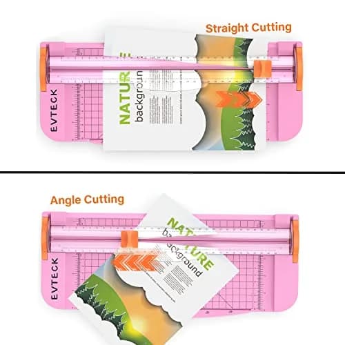 Evteck A4 Paper Cutter Slider Trimmer Pink 38.7cm (15.2in) | Cuts Smooth, Sharp Lines thumbnail 4