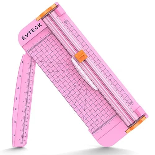 Evteck A4 Paper Cutter Slider Trimmer Pink 38.7cm (15.2in) | Cuts Smooth, Sharp Lines thumbnail 1