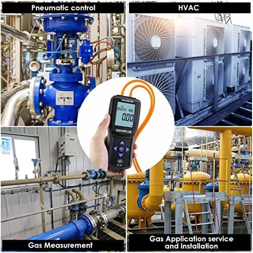 DANOPLUS Digital Manometer Gas Pressure Tester ±2.000psi | Accurate HVAC Air Pressure Meter with Data Record thumbnail 5