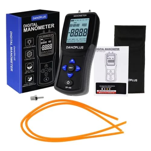 DANOPLUS Digital Manometer Gas Pressure Tester ±2.000psi | Accurate HVAC Air Pressure Meter with Data Record thumbnail 9
