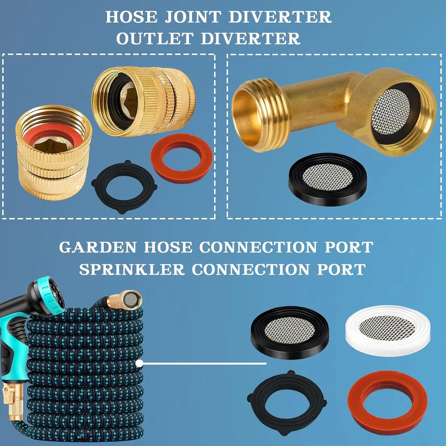 ZDBB 1000 Pcs O Ring & Washer Kit | Assorted Sizes for Plumbing & Appliances - view 7