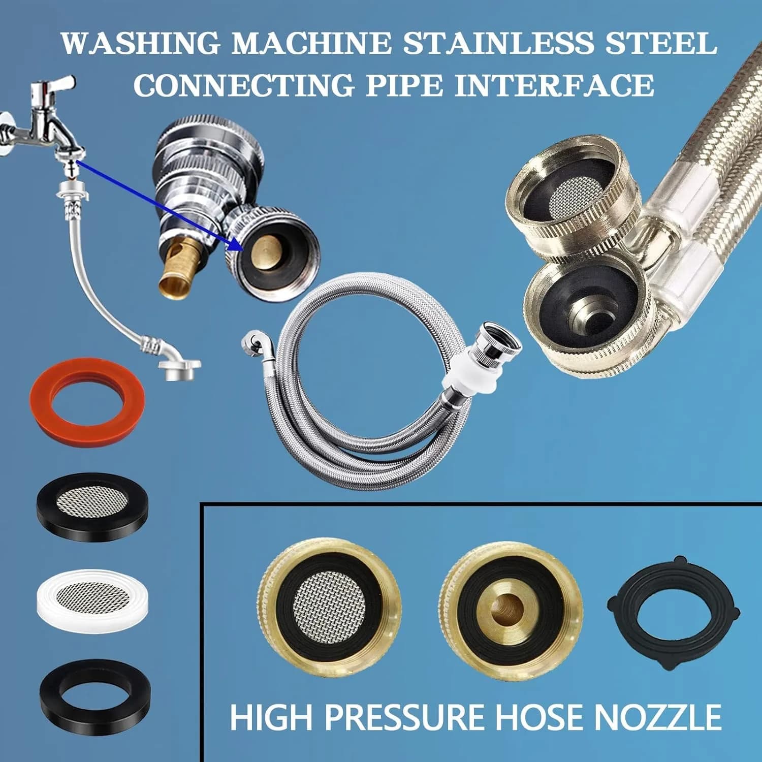 ZDBB 1000 Pcs O Ring & Washer Kit | Assorted Sizes for Plumbing & Appliances - view 9