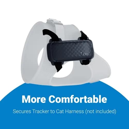 Tractive GPS Cat 4 Tracker Harness Attachment | Velcro Straps, Black, for Cat Walks thumbnail 7