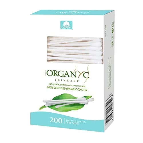 Organyc Certified Organic Cotton Swabs 1200 Count (6 Pack) | GOTS Certified Pure Cotton thumbnail 2