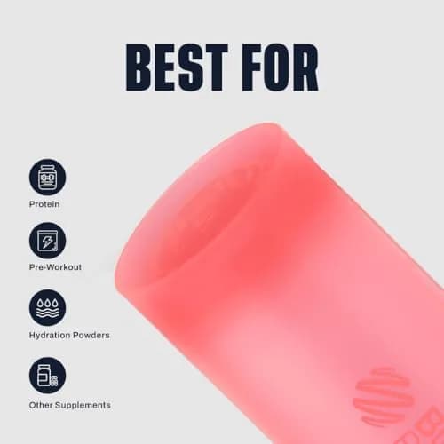BlenderBottle Classic V2 Shaker Bottle 28 oz (794 ml) Light Pink | Mixes Smoothly with Stainless Steel Whisk thumbnail 4