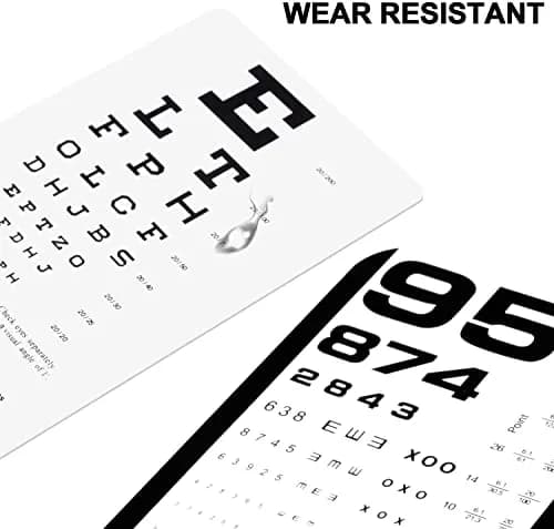 PECULA Pocket Eye Chart 2-Pack | Snellen & Rosenbaum Charts for Vision Testing thumbnail 4