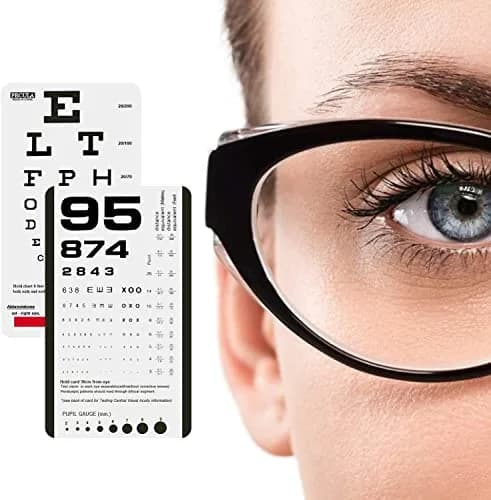 PECULA Pocket Eye Chart 2-Pack | Snellen & Rosenbaum Charts for Vision Testing thumbnail 6