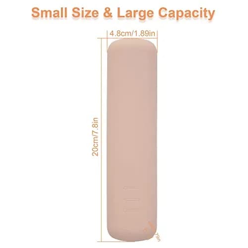 FERYES Travel Makeup Brush Holder, Magnetic Silicon Organizer, Khaki | Portable & Anti-fall (7.8" x 1.89" x 0.8") thumbnail 7