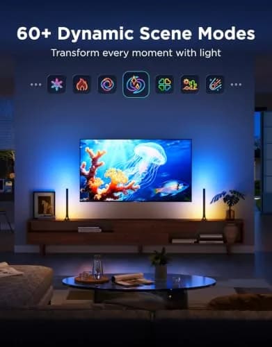 Govee Smart RGBWIC Light Bars 15-Inch WiFi TV Backlight | 27 Extra LEDs for Richer Colors thumbnail 6