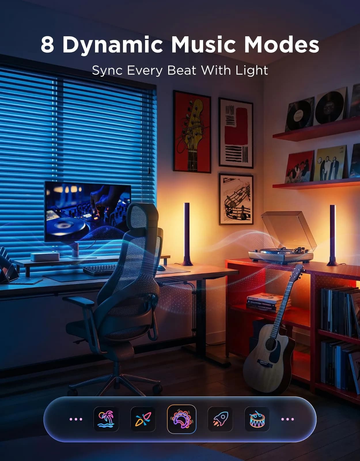 Govee Smart RGBWIC Light Bars 15-Inch WiFi TV Backlight | 27 Extra LEDs for Richer Colors - view 7