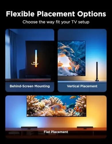 Govee Smart RGBWIC Light Bars 15-Inch WiFi TV Backlight | 27 Extra LEDs for Richer Colors thumbnail 8