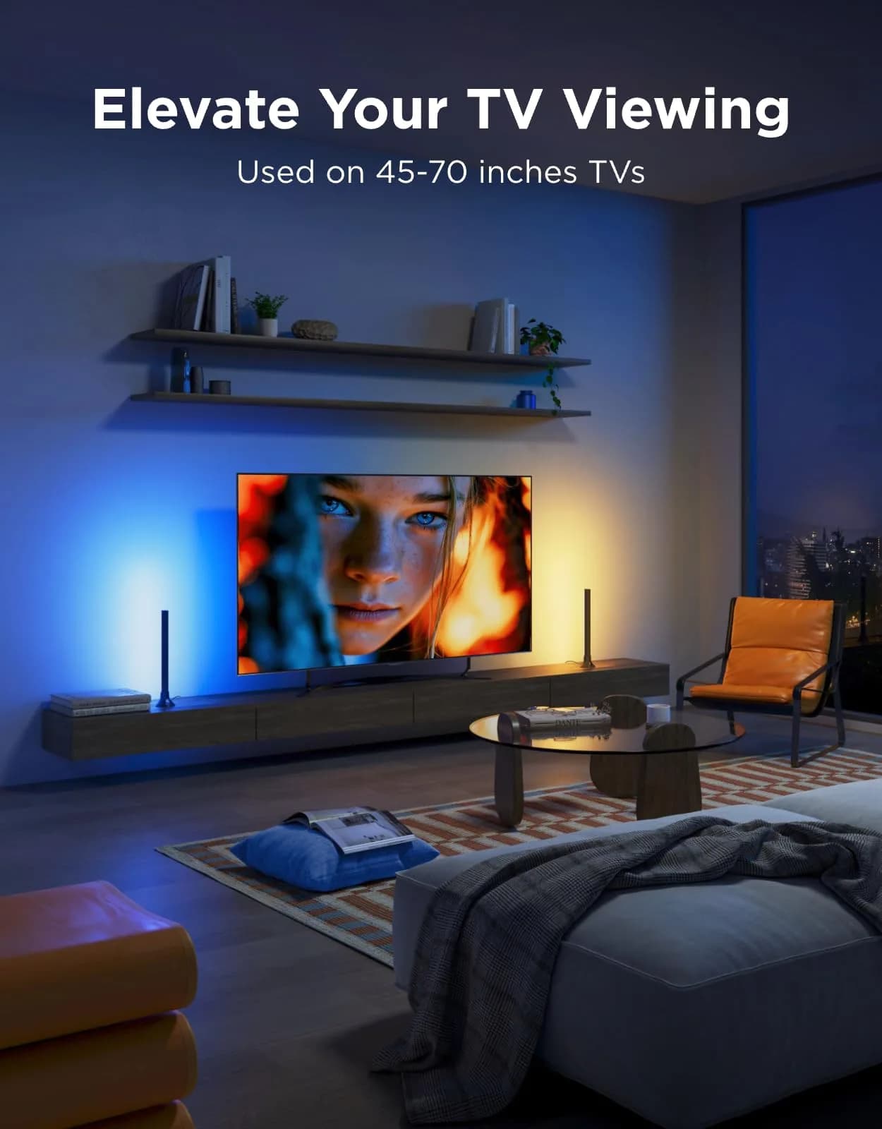 Govee Smart RGBWIC Light Bars 15-Inch WiFi TV Backlight | 27 Extra LEDs for Richer Colors - view 2