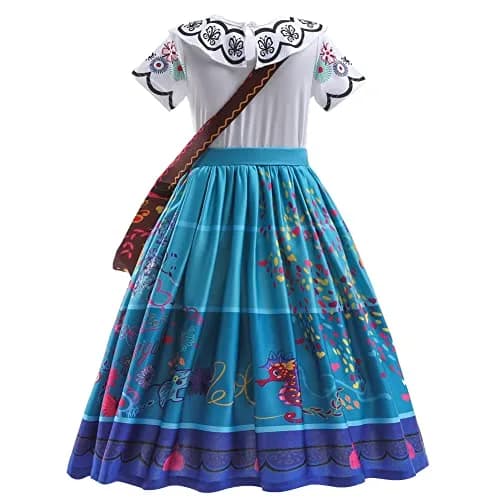 Yipkorra Mirabel Costume for Girls Cosplay Isabela Dress (7-8Y) | Easy Care, Soft Breathable Fabric thumbnail 2