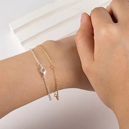 ASH'S CHOICE Gold Necklace Extenders with Lobster Clasp, 3PCS 14K Gold Plated Brass Chains (2, 4, 6 Inches) | Jewelry Findings for Bracelets & Anklets thumbnail 4