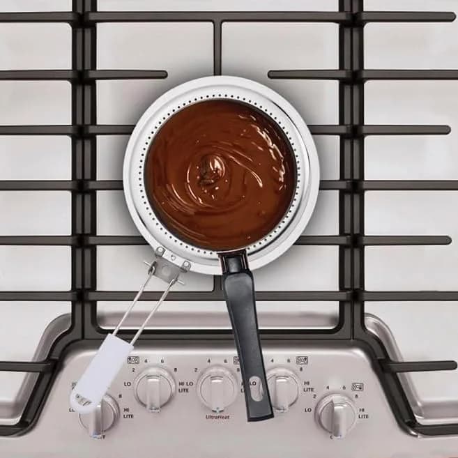HIC Kitchen Heat Diffuser Set of 2 with Removable Handle, Stainless Steel 20.96cm (8.25-Inch) | Even Heat Distribution for Gas, Electric, Glass Stovetops thumbnail 6