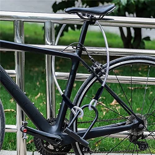 GOMRQING 4FT 5mm Security Cable Lock | Braided Steel Vinyl Coated Safety Cable for Luggage & Bikes thumbnail 5