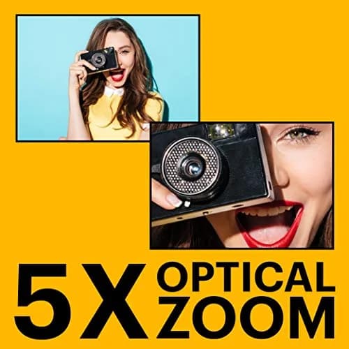 Kodak PIXPRO FZ55 Digital Camera 16MP 5X Optical Zoom 28mm Wide Angle 1080p Full HD Video 2.7" LCD (Red) | Compact Point-and-Shoot thumbnail 4