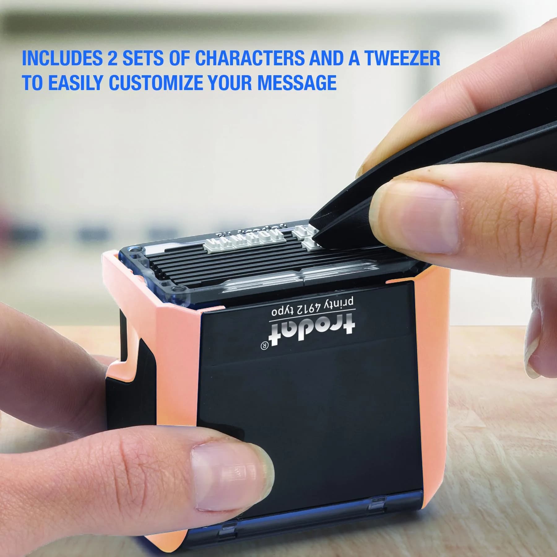 Trodat Printy 4912 Self Inking DIY Stamp Kit – Custom Message, 3/4" x 1-7/8" | Durable, Refillable, Eco-Friendly - view 5