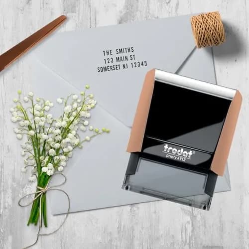 Trodat Printy 4912 Self Inking DIY Stamp Kit – Custom Message, 3/4" x 1-7/8" | Durable, Refillable, Eco-Friendly thumbnail 7