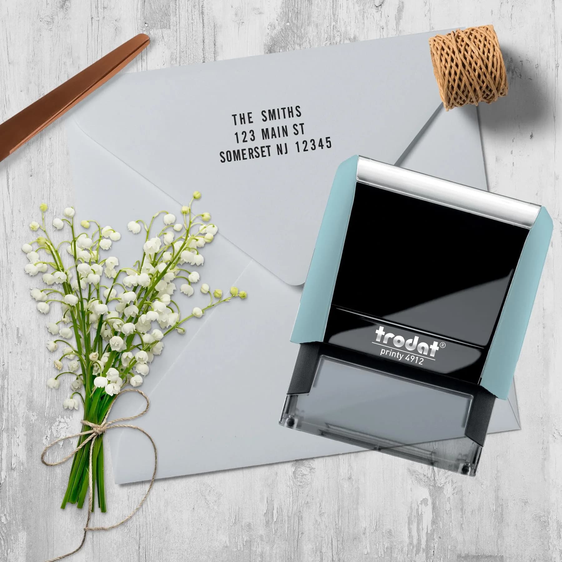 Trodat Printy 4912 Self Inking DIY Stamp Kit – Black Ink, 3/4" x 1-7/8" | Customizable message, water-based ink, eco-friendly (70-120 chars) - view 7