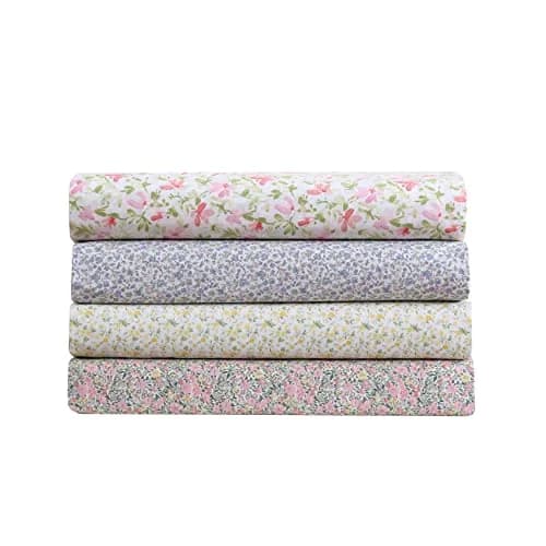 Laura Ashley Twin Size Sheet Set with Fitted Sheet & Pillowcase | 300-Thread Cotton Sateen, Soft & Durable (70-120 chars) thumbnail 9